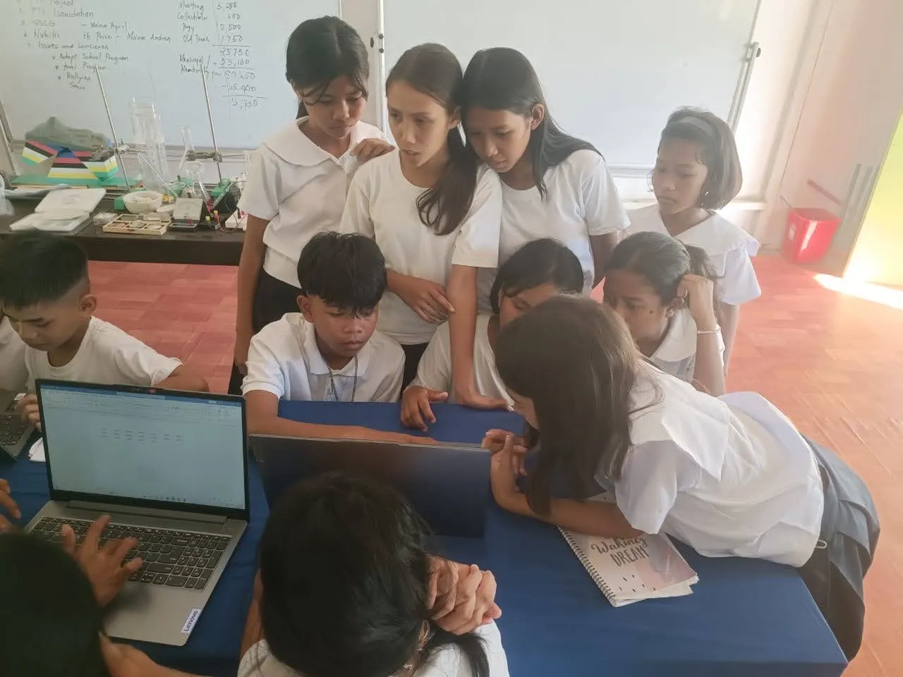 Give Power Trek - Children Using Laptops