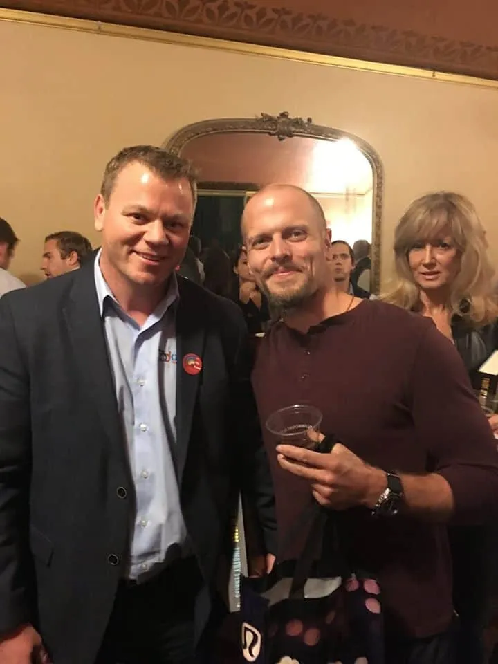 Daniel with Tim Ferris, author of the 4-hour Workweek